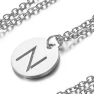 New Letter Initial Stainless Steel Necklace